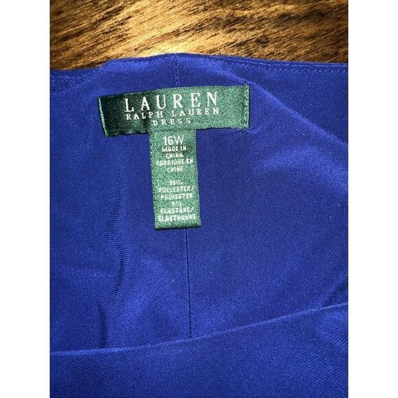 Lauren Ralph Lauren Womens Size 16W Blue Dress EUC - Picture 5 of 5